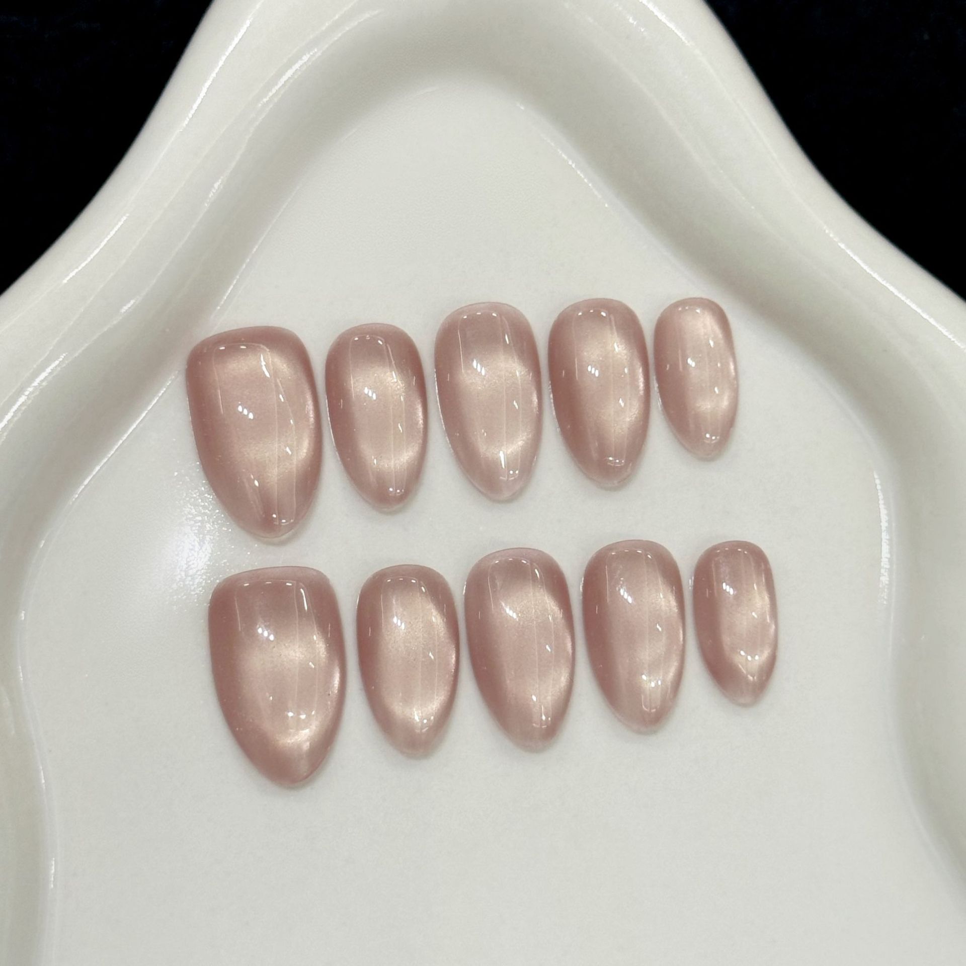 Nail Art Y2K - 10pcs Handmade Press On Nails Solid