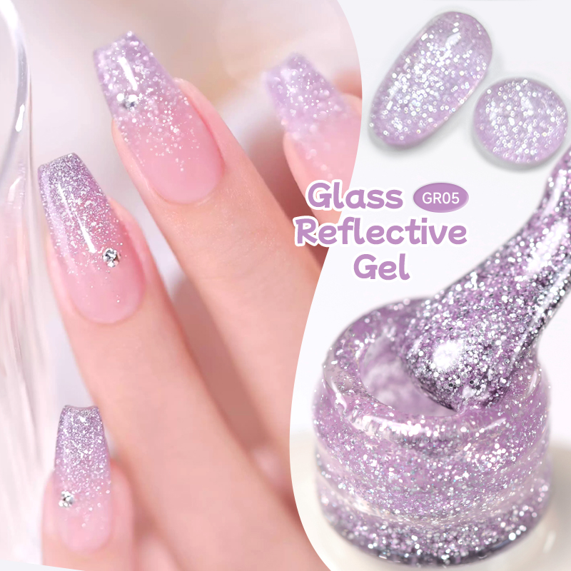 UR SUGAR 15ml Glitter Purple N - огляд і ціна Nail Art Violet