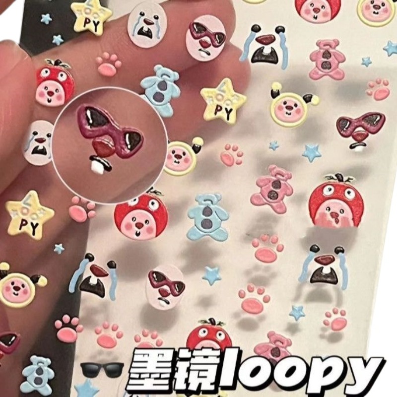 Loopy 3D embossed sticker, tra - огляд і ціна Nail Art Quotes