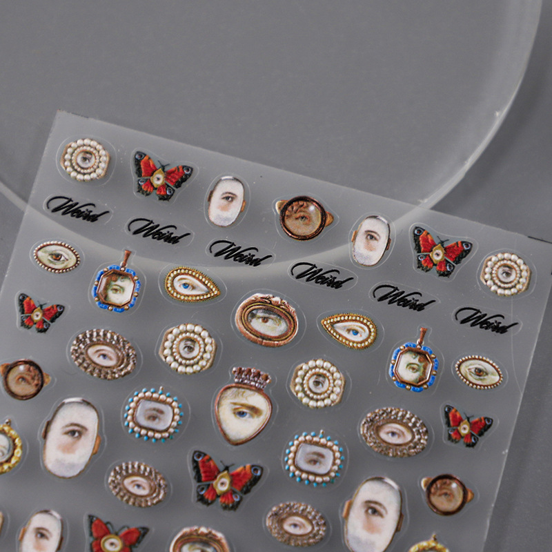 1pcs 5D Embossed Halloween Mix - огляд і ціна Nail Art Xmas