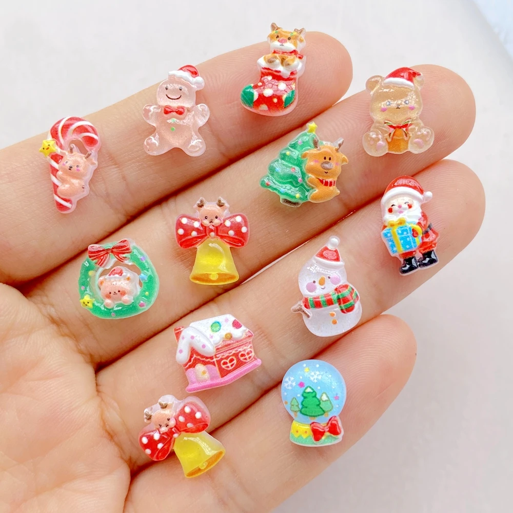 50pcs Resin Mini Cartoon Chris - огляд і ціна Nail Art Xmas