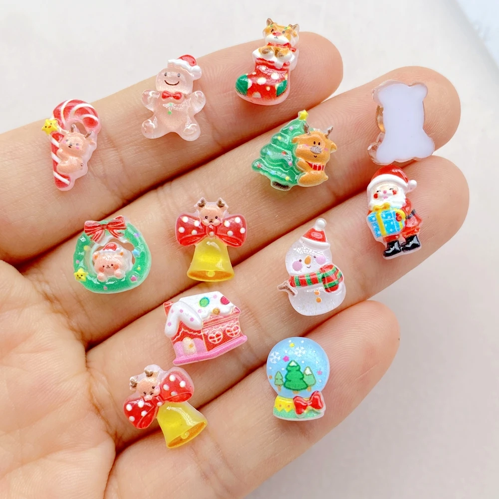50pcs Resin Mini Cartoon Chris - огляд і ціна Nail Art Xmas