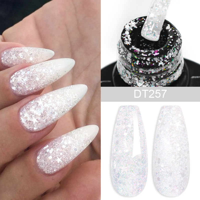 MEET ACROSS 7ml Snowflakes Seq - огляд і ціна Nail Art Xmas