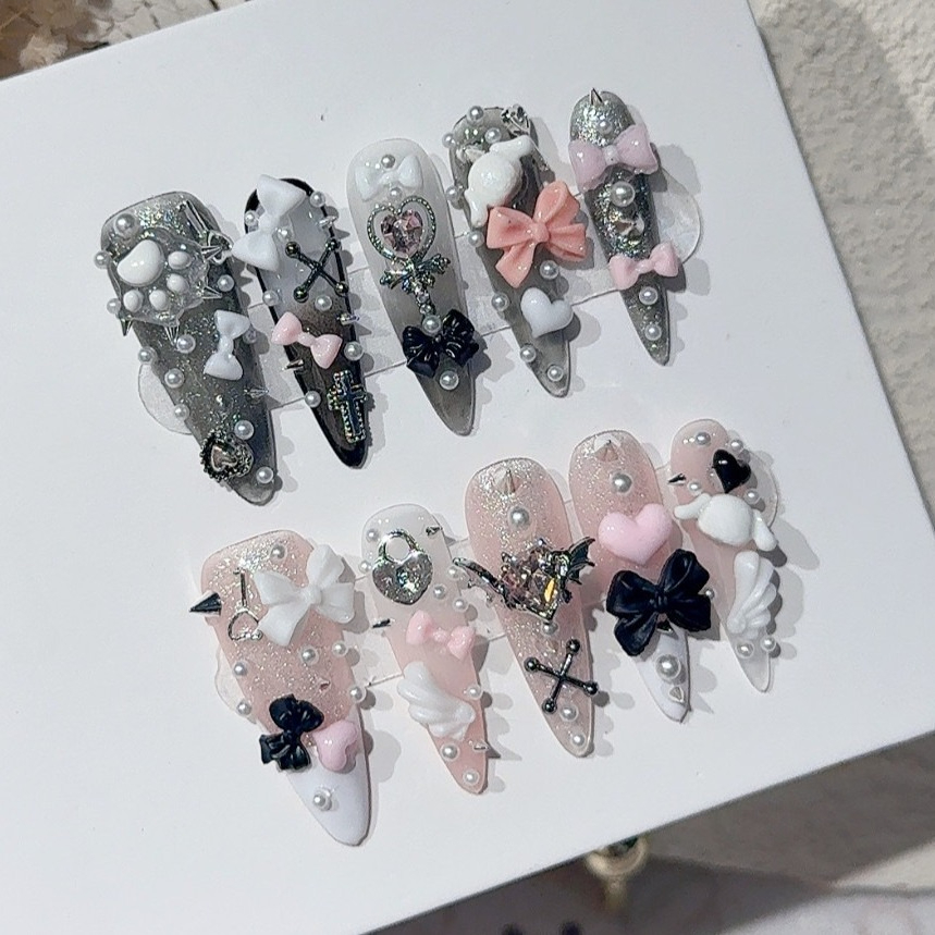 Jirai Y2K Spice Girl Black Pin - огляд і ціна Nail Art Y2K
