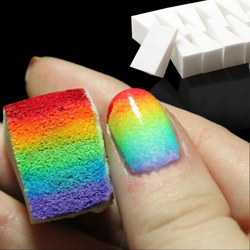 50/20Pcs White Nail Soft Spong - огляд і ціна Nail Art Pinterest