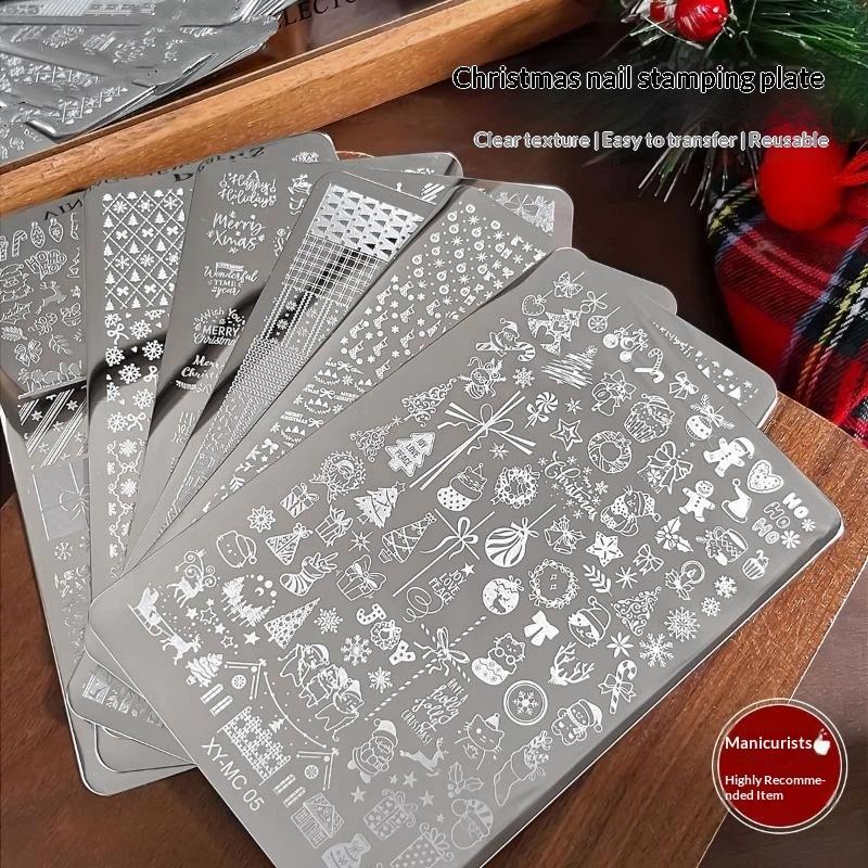 1Pcs Christmas Nail Art Templa - огляд і ціна Nail Art Xmas Tree