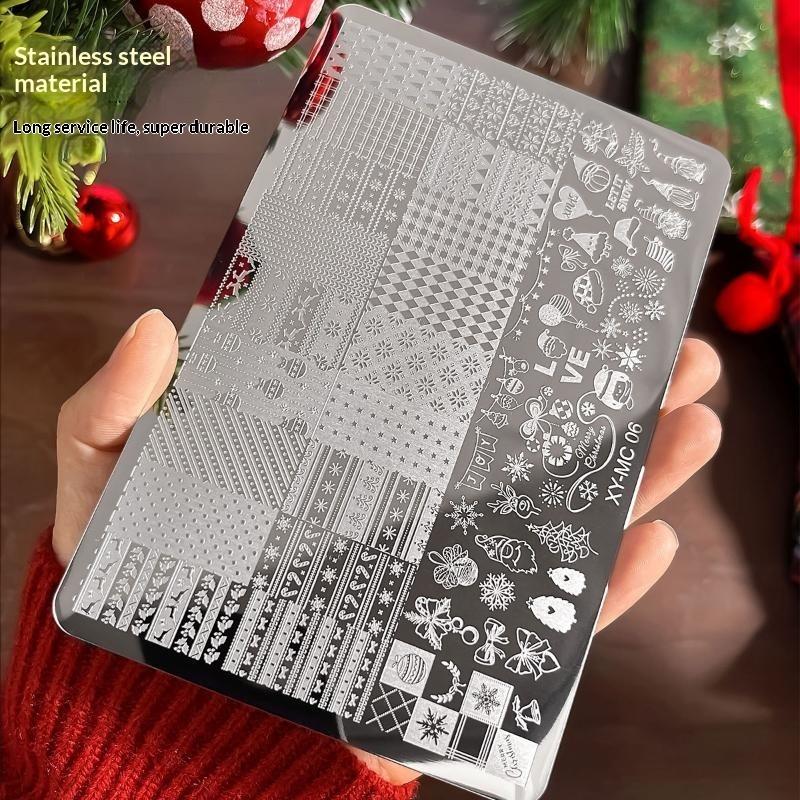 1Pcs Christmas Nail Art Templa - огляд і ціна Nail Art Xmas Tree