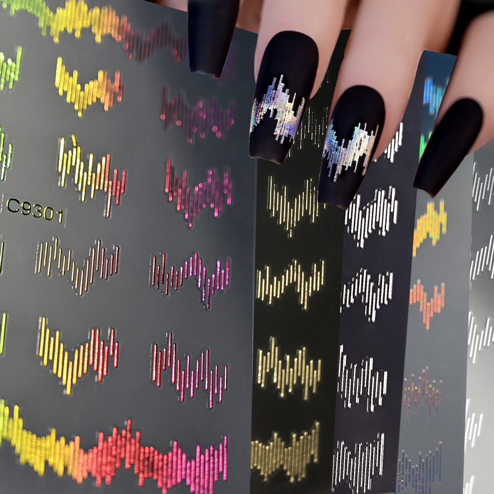 6pcs/set High Gloss Reflective - огляд і ціна Nail Art Quotes