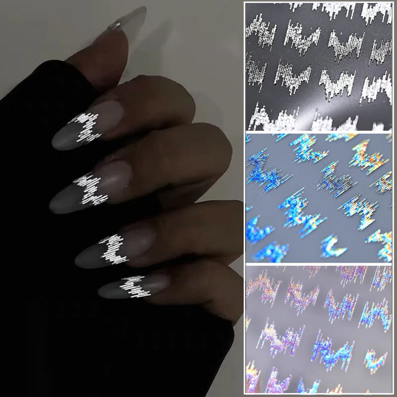 6pcs/set High Gloss Reflective - огляд і ціна Nail Art Quotes