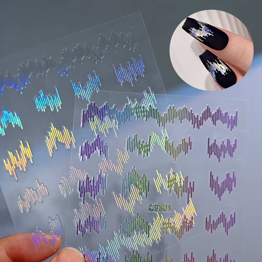 6pcs/set High Gloss Reflective - огляд і ціна Nail Art Quotes