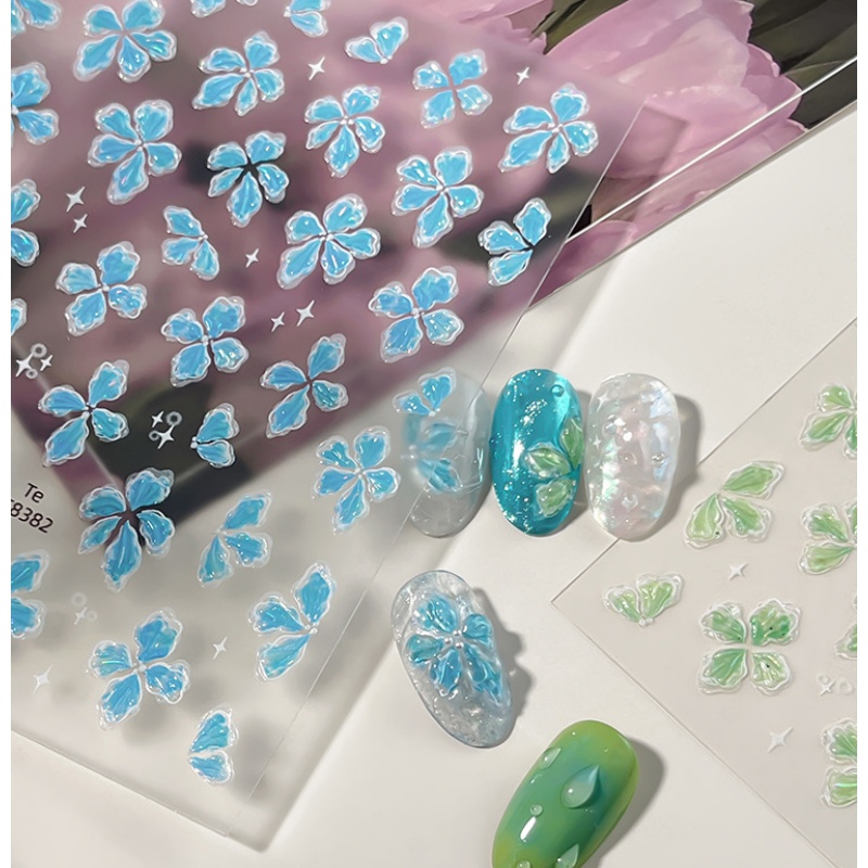 Ice-transparent feel green blu - огляд і ціна Nail Art Ice Blue