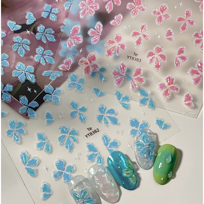 Ice-transparent feel green blu - огляд і ціна Nail Art Ice Blue