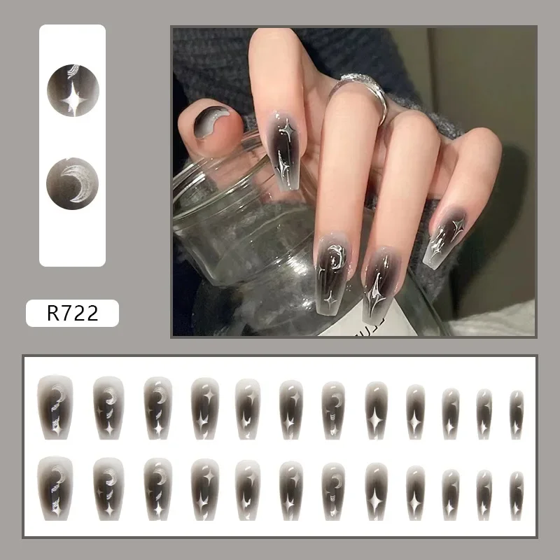 24Pcs/Set Dark Spice Wearable  - огляд і ціна Nail Art Y2K