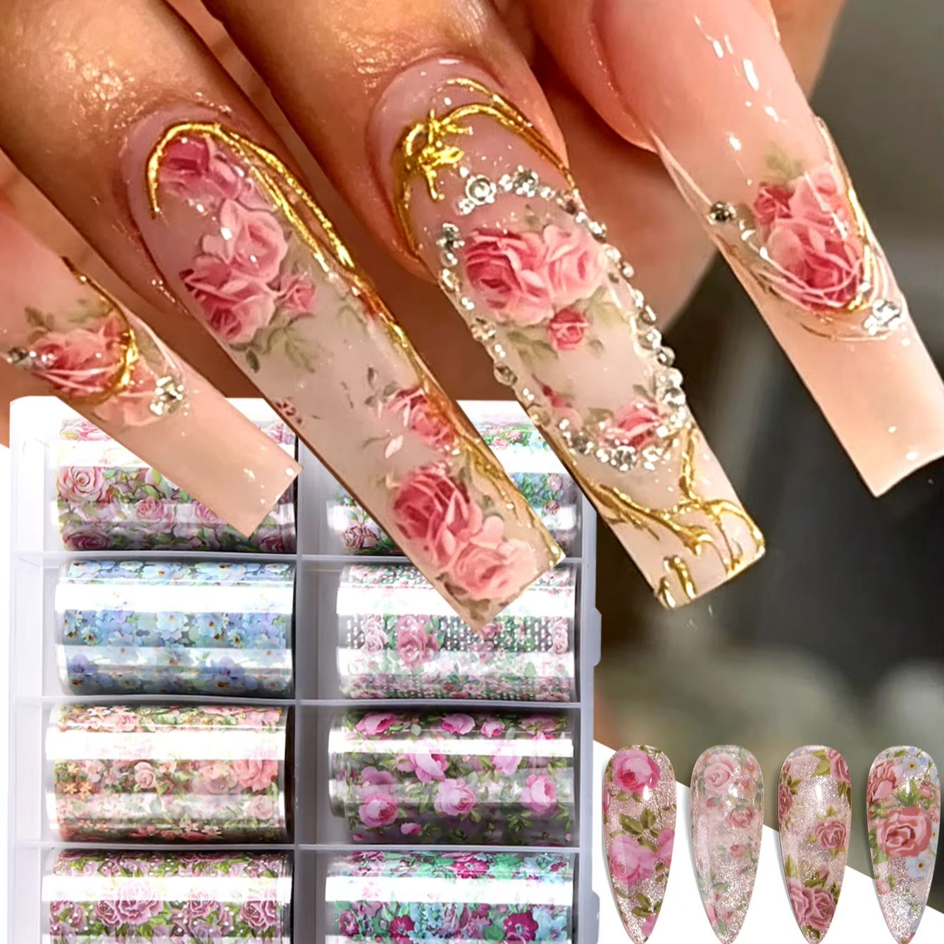 10pcs Vintage Blending Spring  - огляд і ціна Nail Art Quotes