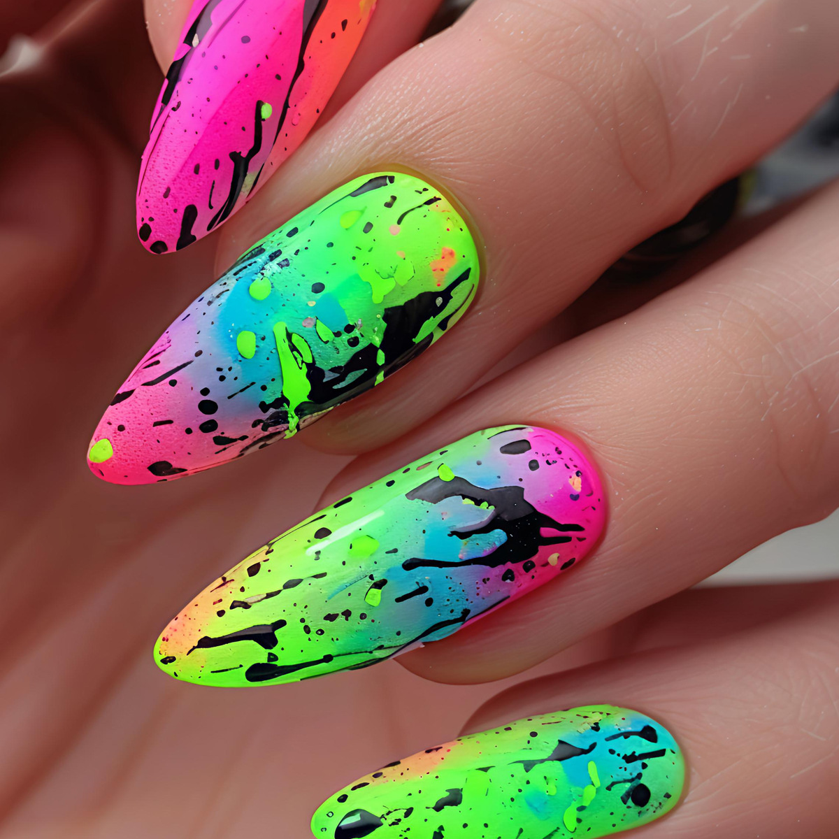 24pcs/set Short Medium Long Fa - огляд і ціна Nail Art Y2K