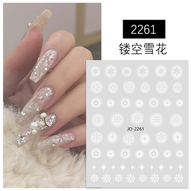 Nail Art 3d Decals White Hollo - огляд і ціна Nail Art Xmas Tree