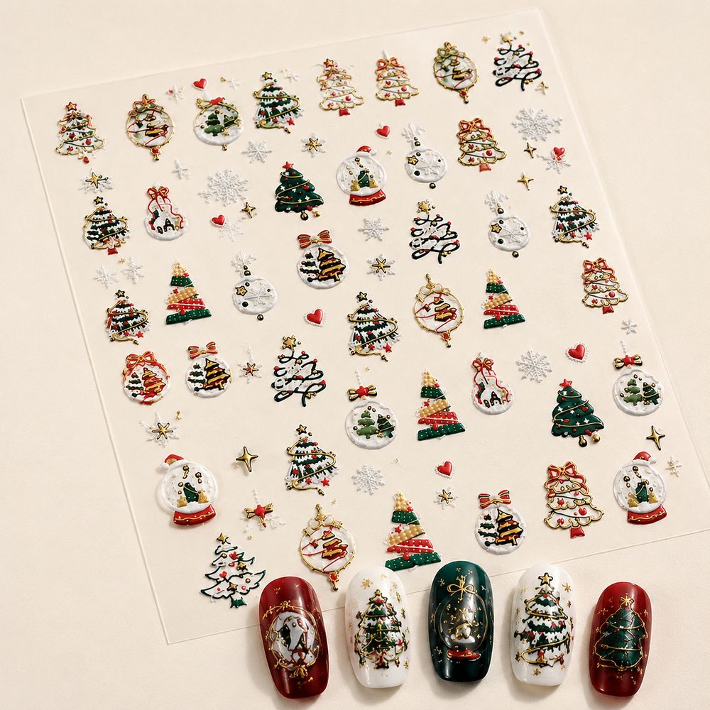 1Pc 5D Christmas Nail Art Stic - огляд і ціна Nail Art Xmas Tree