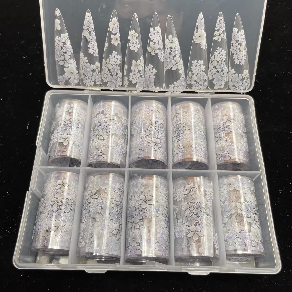 1 Box Multiflora Rose Nail Foi - огляд і ціна Nail Art Pinterest
