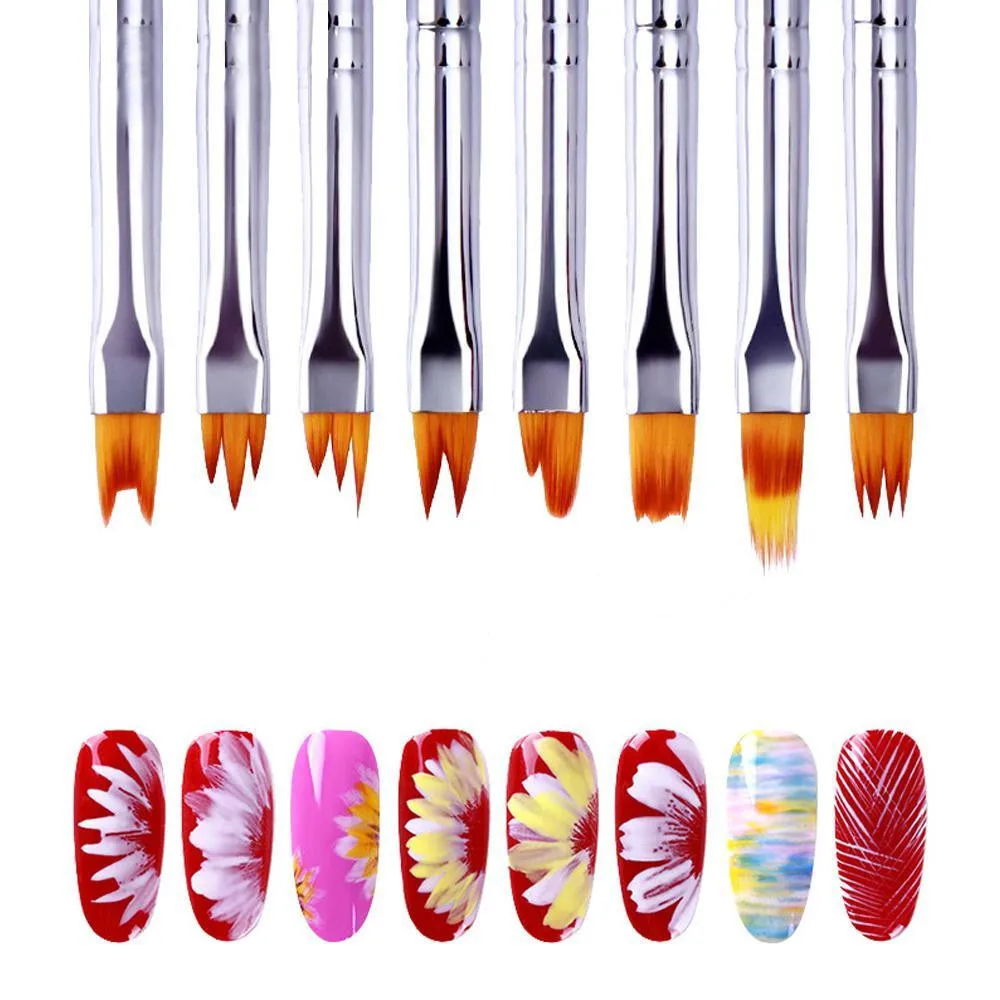 8-Piece Nail Art Brush Set – Z - огляд і ціна Nail Art Zig Zag