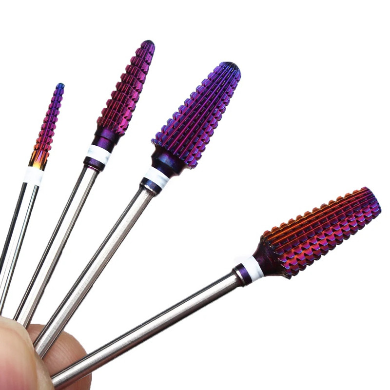 Purple Carbide Nail Drill Bits - огляд і ціна Nail Art Violet