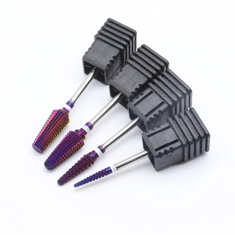 Purple Carbide Nail Drill Bits - огляд і ціна Nail Art Violet