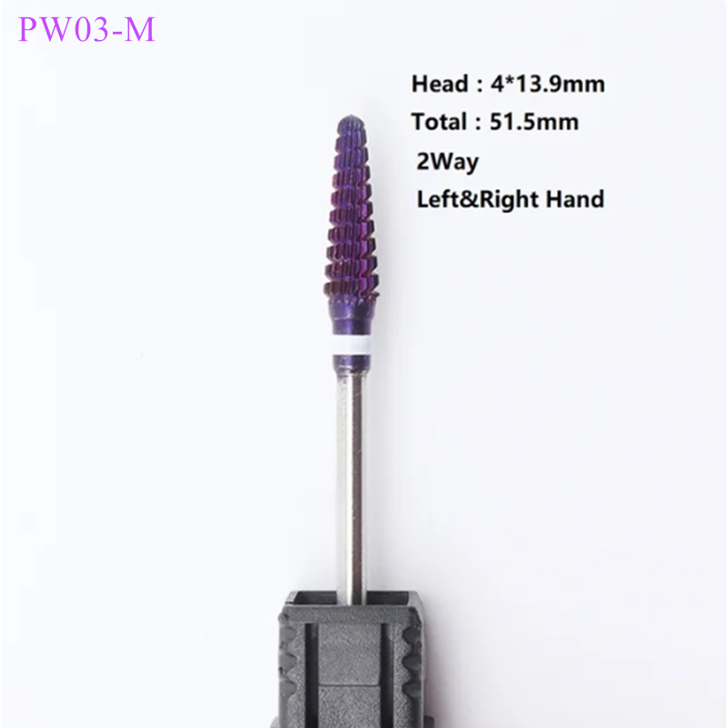 Purple Carbide Nail Drill Bits - огляд і ціна Nail Art Violet