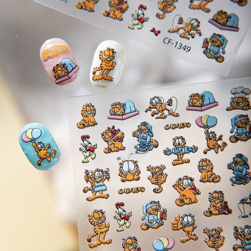 New Garfield Nail Art Stickers - огляд і ціна Nail Art Quotes