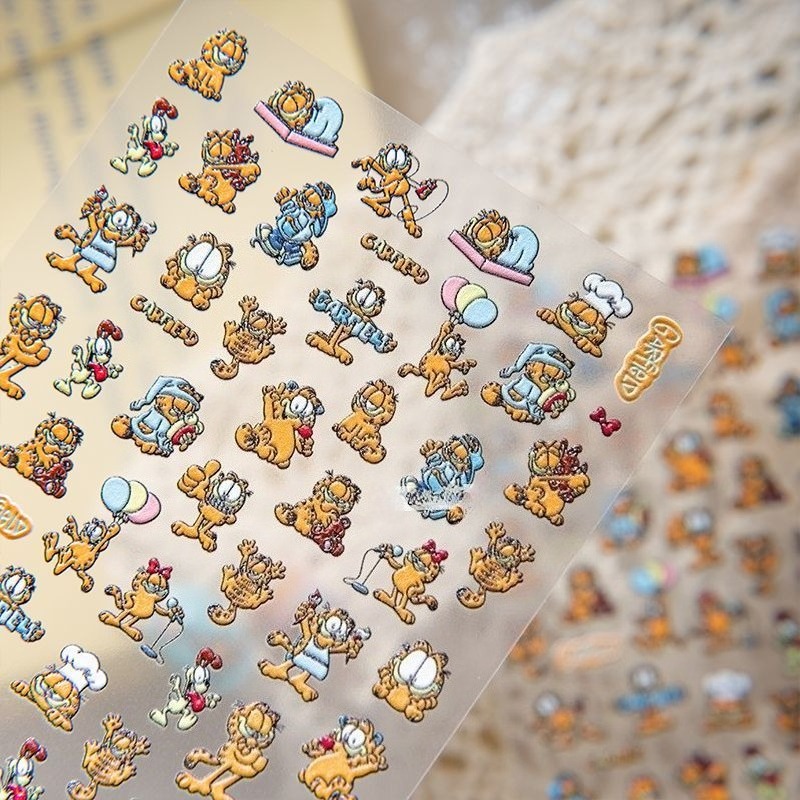 New Garfield Nail Art Stickers - огляд і ціна Nail Art Quotes