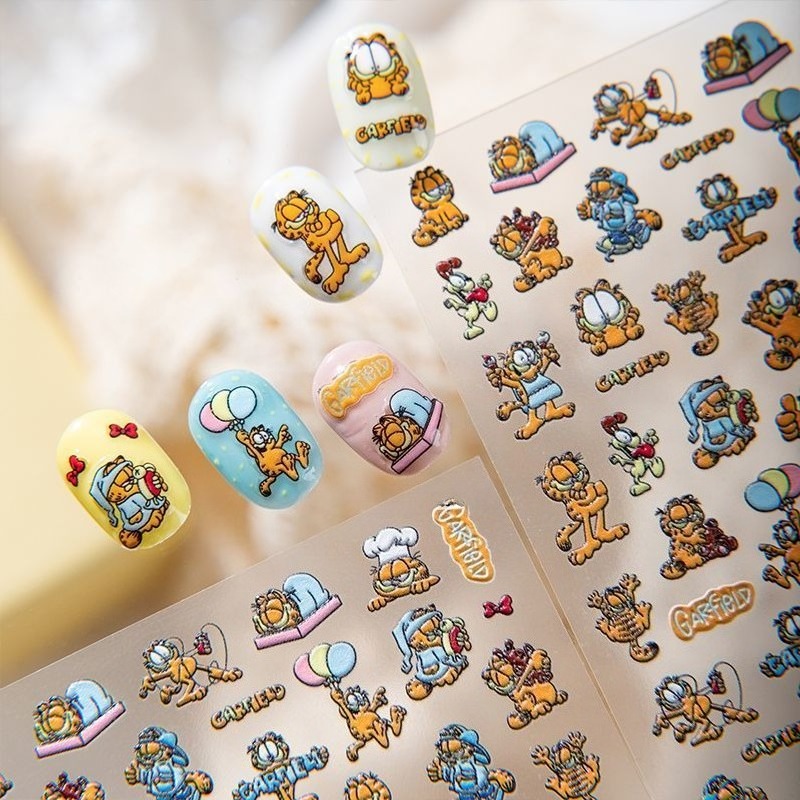 New Garfield Nail Art Stickers - огляд і ціна Nail Art Quotes