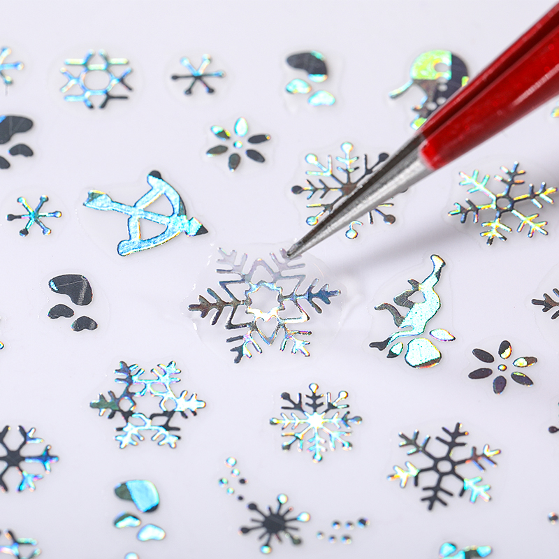 Holographics Silver Snowflakes - огляд і ціна Nail Art Xmas