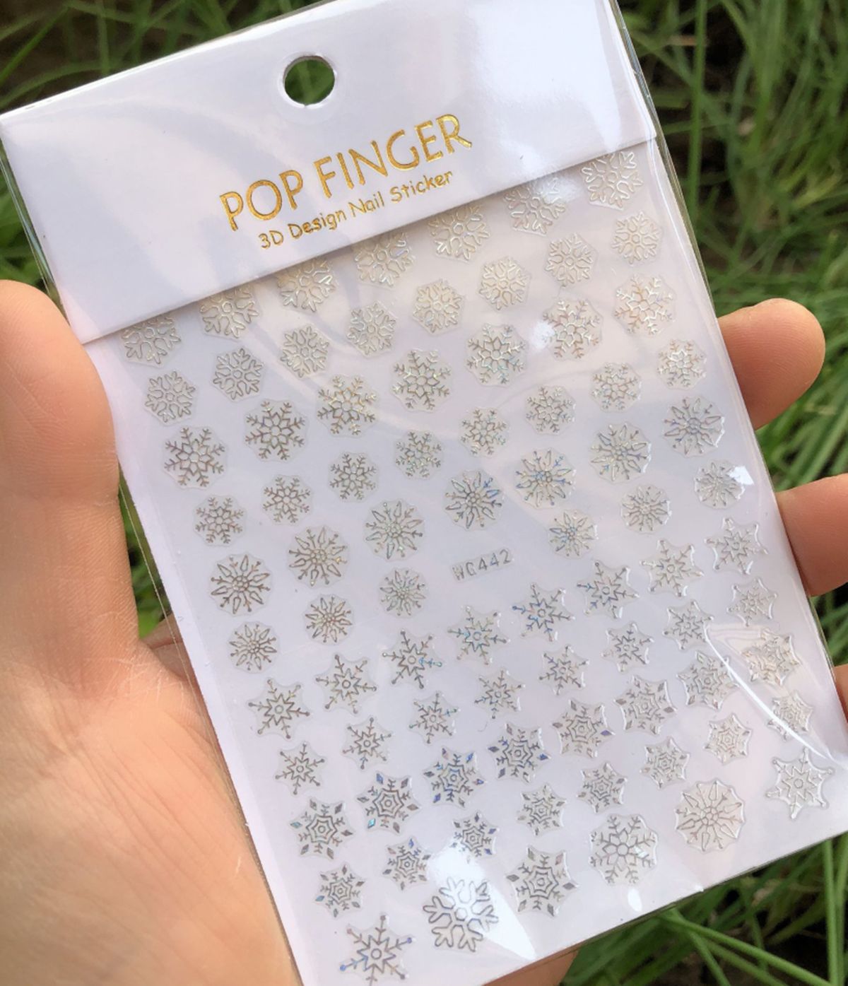 Holographics Silver Snowflakes - огляд і ціна Nail Art Xmas