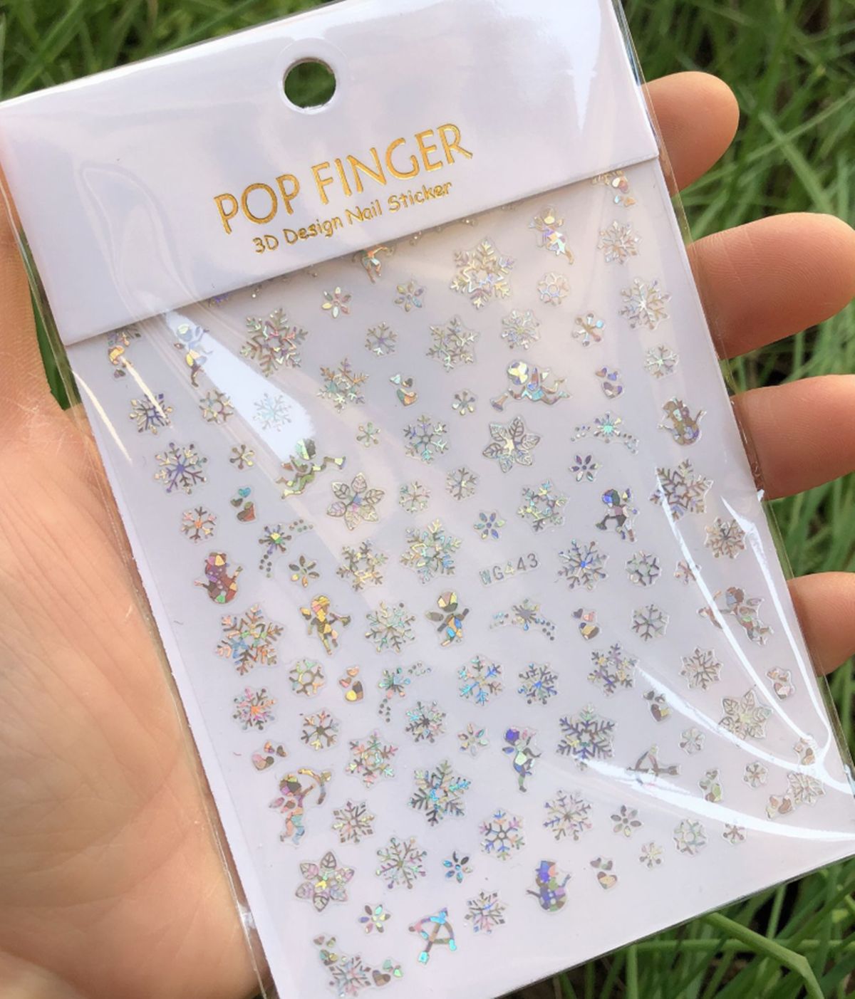 Holographics Silver Snowflakes - огляд і ціна Nail Art Xmas