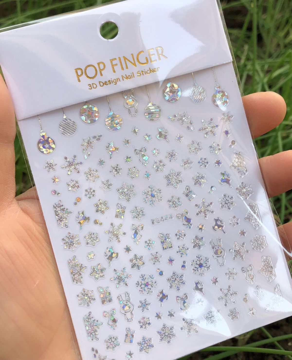 Holographics Silver Snowflakes - огляд і ціна Nail Art Xmas