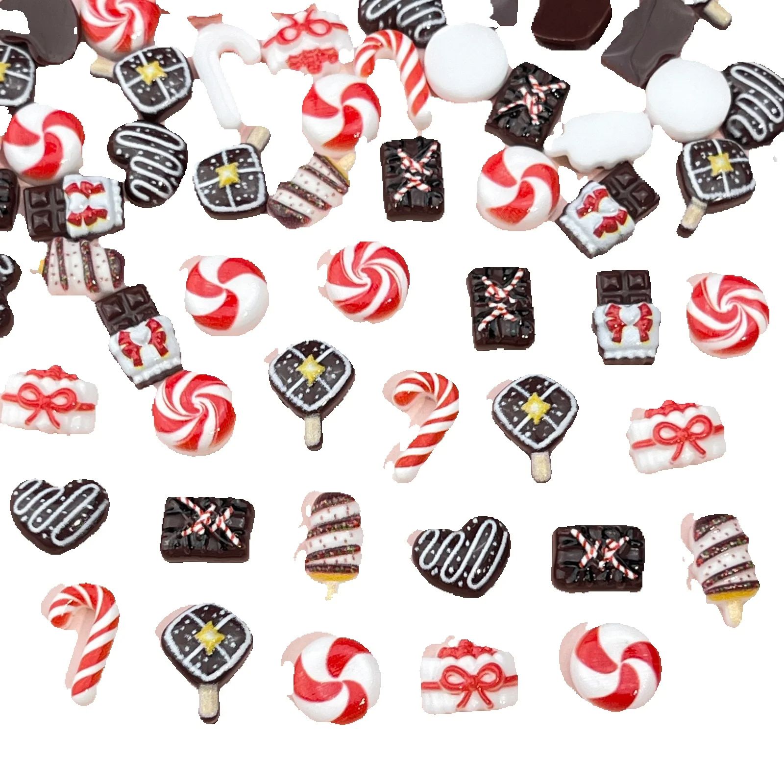 50pcs Resin Mini Christmas cho - огляд і ціна Nail Art Xmas