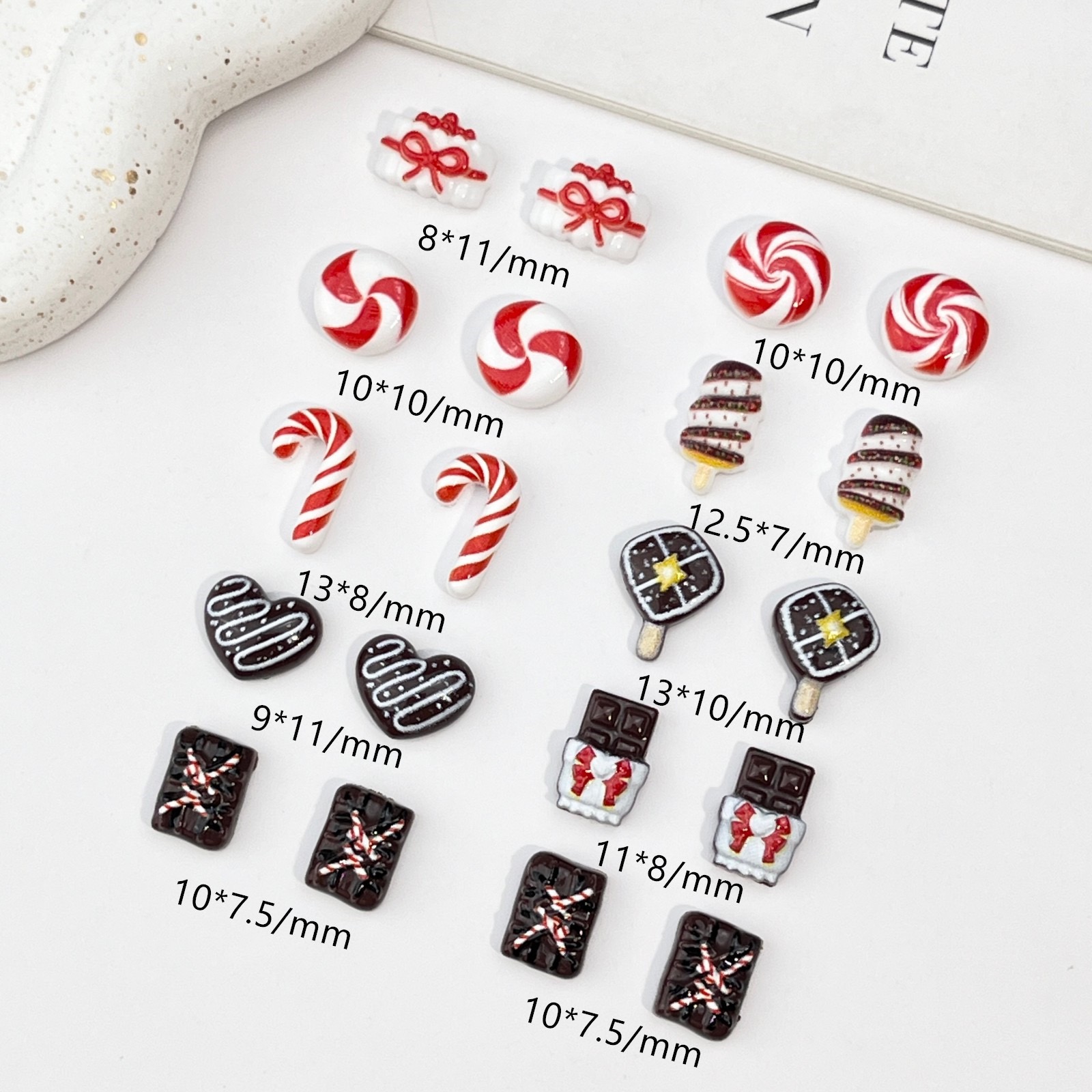 50pcs Resin Mini Christmas cho - огляд і ціна Nail Art Xmas