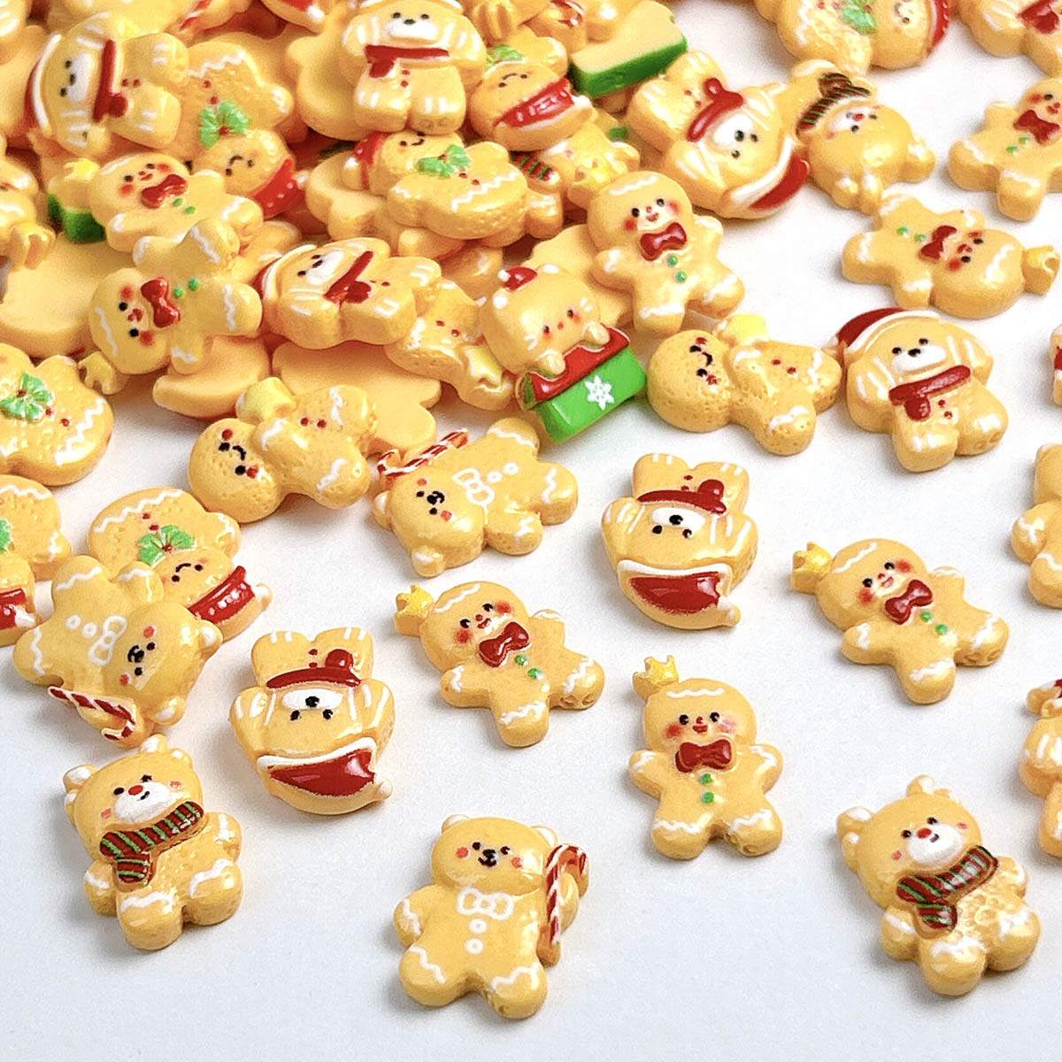 20PCS Kawaii Christmas Gingerb - огляд і ціна Nail Art Xmas