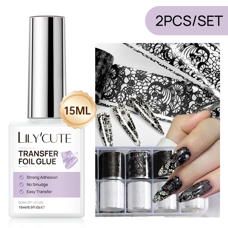 LILYCUTE Transfer Foil Glue Ge - огляд і ціна Nail Art Pinterest